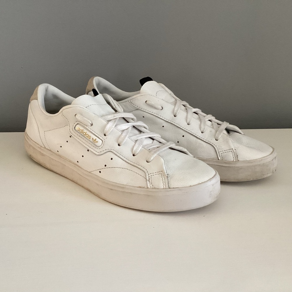 Adidas Sleek white/gold sneakers 7 - Picture 3 of 8